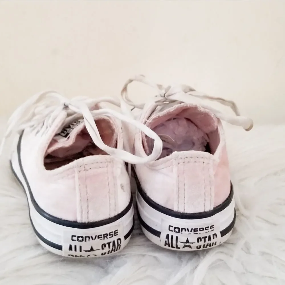 Converse all star velvety feel silky shoes